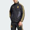 adidas Полосатая приталенная куртка на молнии, мужские куртки, черная HY0641