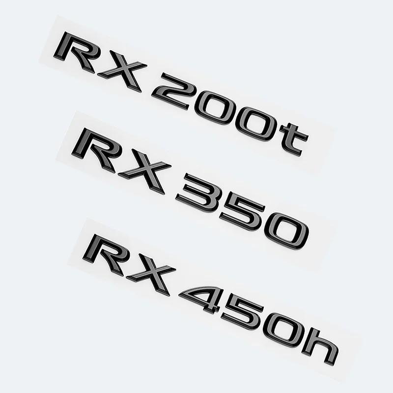 3D Glossy Black Letters Car Trunk Fender Emblem Logo For Lexus RX200t RX270 RX300 RX350 RX450h RX450hL HYBRID Accessories