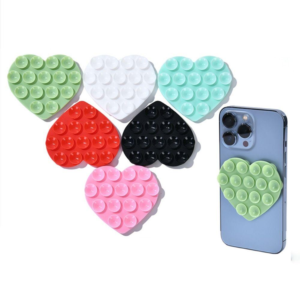 Washable Sucker Support Heart-shape Mobile Phone Fixed Pad New Phone Accessories Universal