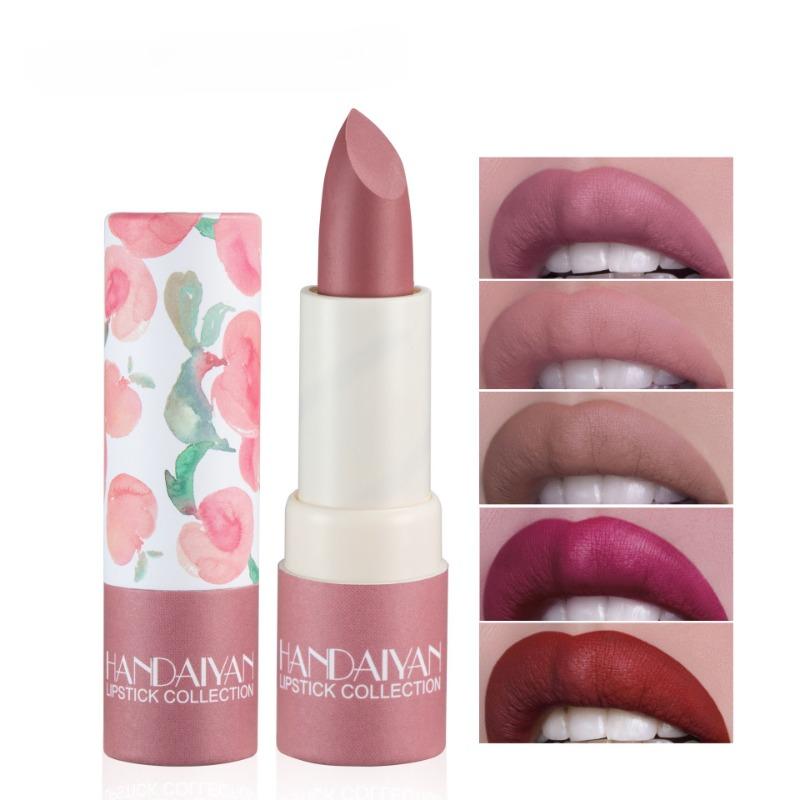 Paper Tube Lipstick Moisturizing Matte Lipstick Velvet Makeup Lip Gloss Easy To Color