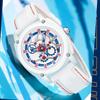 UTHAI CQ204 Новые мужские часы Модный тренд Силиконовые Крутые Кварцевые часы Водонепроницаемые Деловые часы Подарочные часы для мужчины