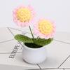 Mini Sunflower & Daisy Potted Bonsai Ornaments for Office Décor