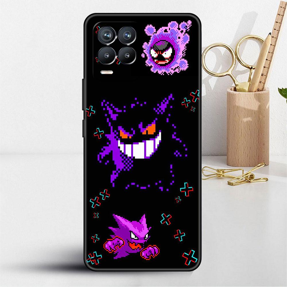Чехол для Realme 8 C21y GT Neo 2 3 8i C21 7 C11 6 C12 C35 C3 GT 9 Pro C12, силиконовый чехол из ТПУ для телефона, японское аниме Pokemon Gengar