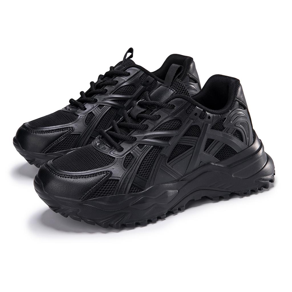 Кроссовки Женская обувь Женская спортивная обувь Дышащая черная повседневная спортивная универсальная женская обувь Daddy на толстой подошве