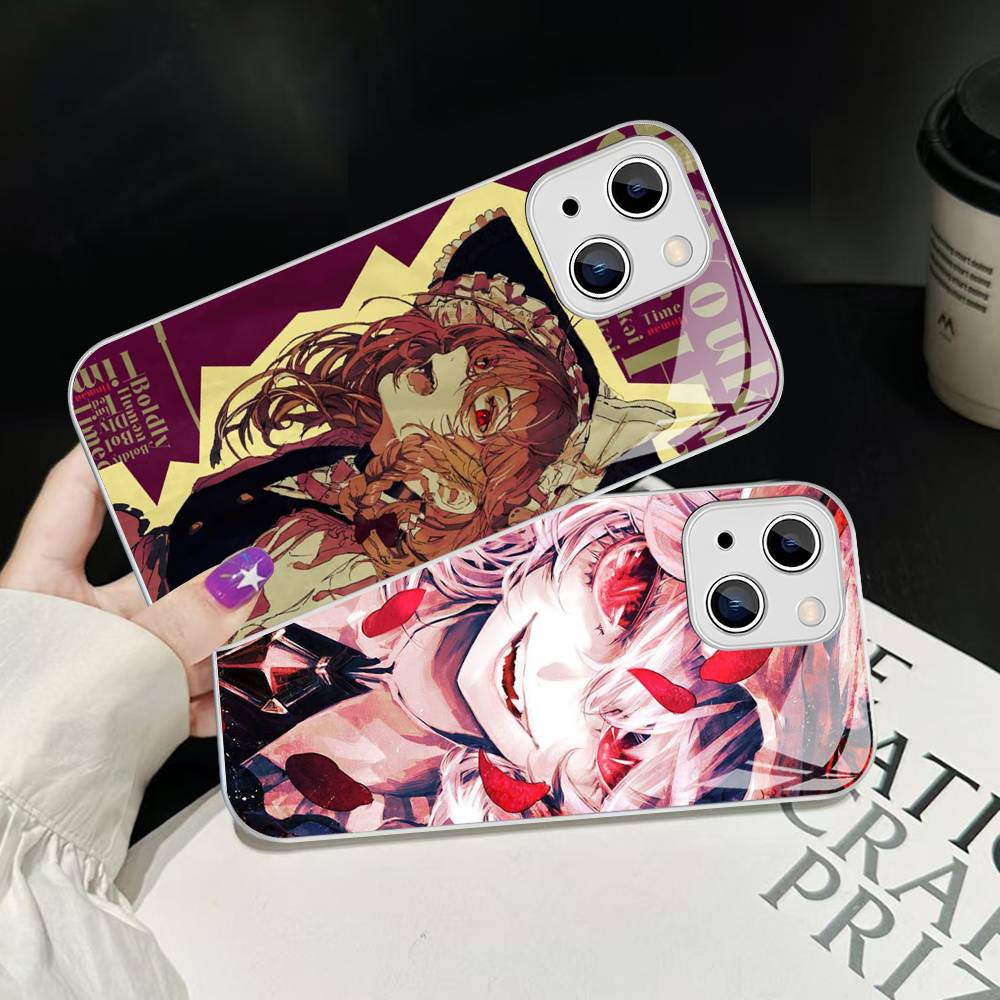 Classic Game Touhou Project Tempered Glass For Iphone 14 13 12 11 Pro Mini XS MAX 14Plus X XS XR Cover