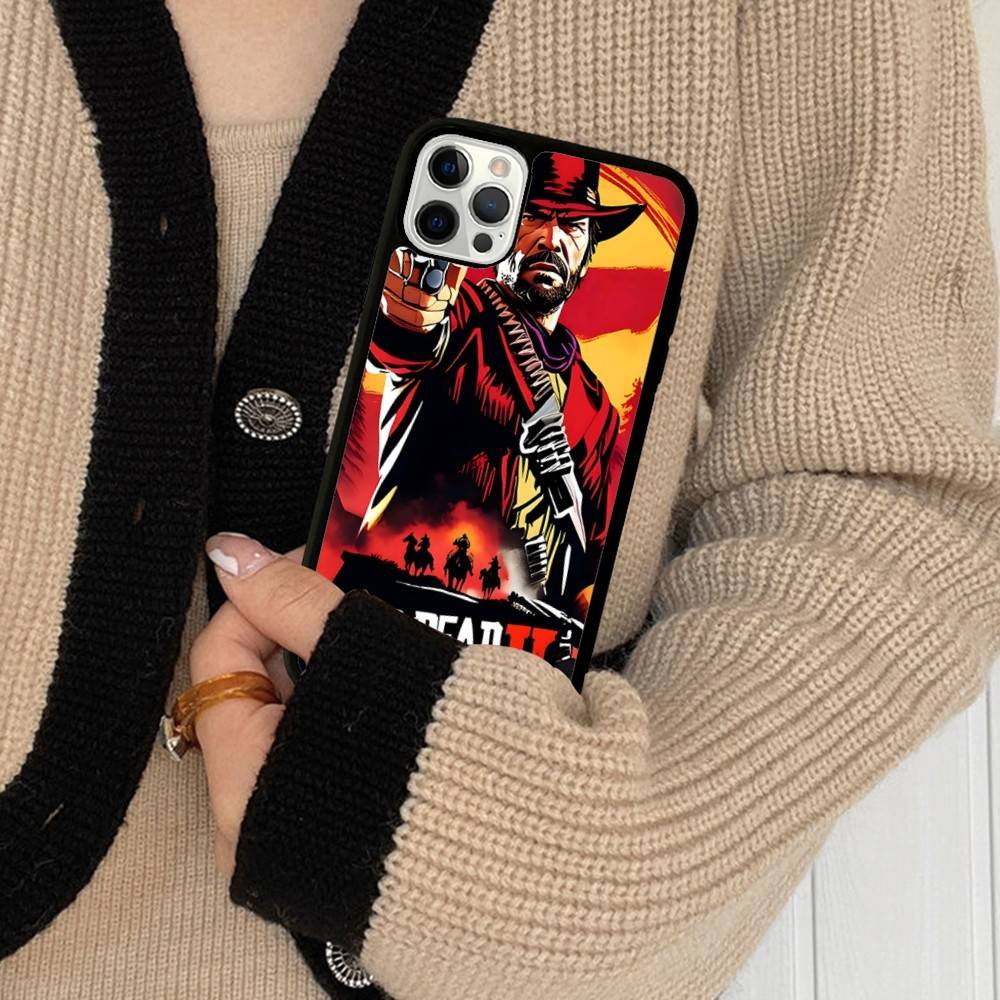 Чехол для телефона Red Dead R-Redemption Для IPhone 17 16 Pro Max Air 13 12 Mini 14 15 Plus 11 PC+TPU Задняя крышка