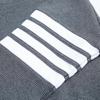 High-Quality Unisex Waffle Sweatshirt, Trendy Loose Fit with Classic Four Stripes, Perfect for Couples