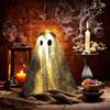 Sequin Fabric Ghost Tabletop Decor Halloween Shiny Ghost Figurine for Halloween Bedroom Desktop Home Decor