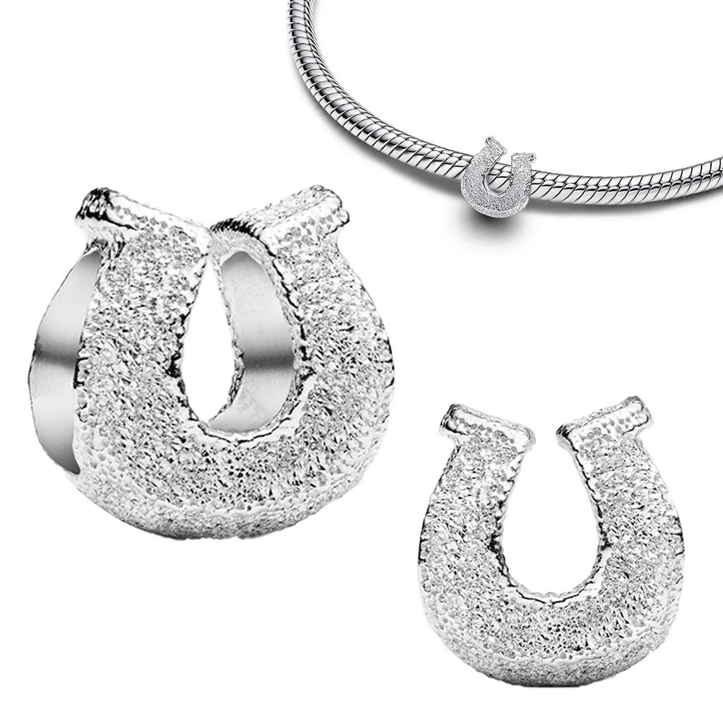 Аутентичные Медные Золотистые Круглые Шармы Лошадь Лев Замок Бусины Браслет Ожерелья Женский Рождество Хэллоуин DIY Подарок