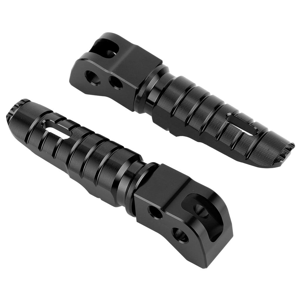 1 Pair Aluminum Alloy Rear Foot Peg Motorcycle Modification Accessory Fit for 125 250 300 RC200 390 2014+(Black )