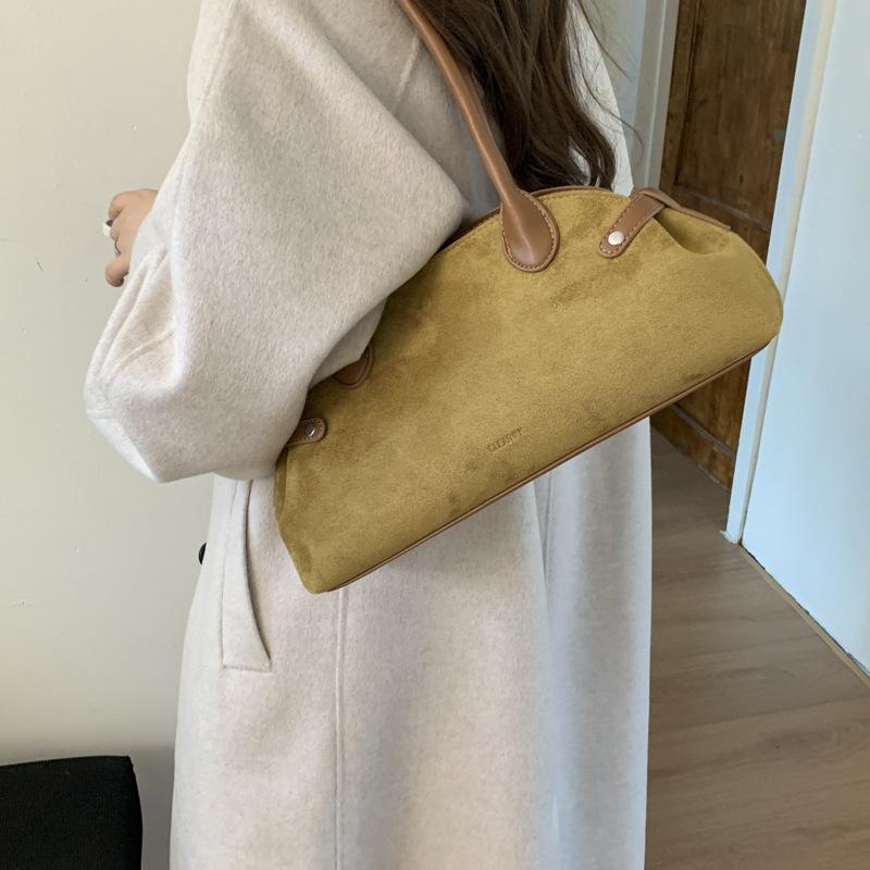 Premium Texture Retro Shoulder Underarm Bag Women's 2025 New Versatile Commuter Boston Pillow Bag