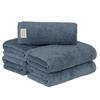 Towel Institute Mini Bath Towel Smoky Blue Set of 5 Hotel Specifications Fluffy Fast Absorption Cotton Durable Low Shedding Japan Technology [Volume