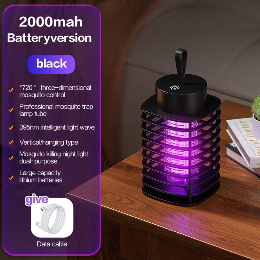 USB Rechargeable Mosquito Killer Lamp Anti Mosquito Bug Zapper Trap Lamp Electric Fly Trap  Summer