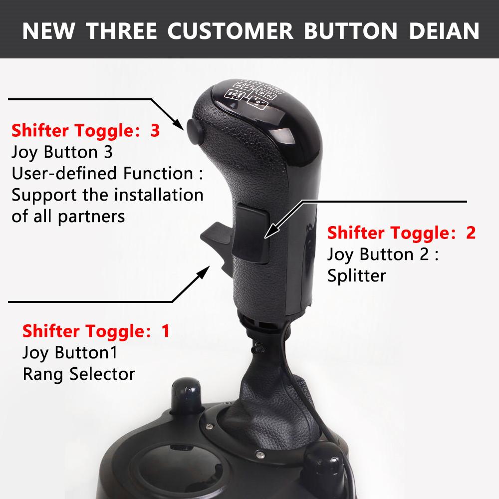 USB-ручка переключения передач для Logitech G29 G27 G25 G923 Thrustmaster TH8A High Low Gear Simulator PC USB-ручка переключения передач для ATS ETS2