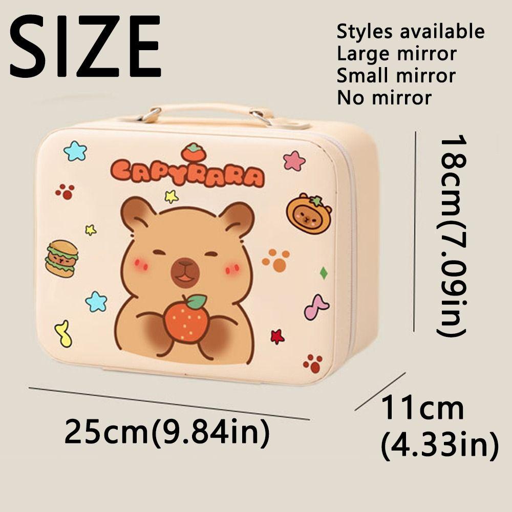 Creative Capybara Cosmetic Pouch Portable Cute Cosmetic Handbag Women's Cosmetic Bag Easy To Carry