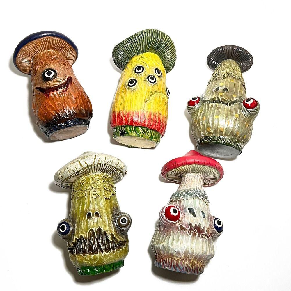 Украшения Статуэтка Гриба Изделия из Смолы Фигурка из Смолы Хэллоуин Скульптура Гриба Украшение Дома