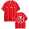 Charlie Kirk Freedom Same Style Print Tshirt Unisex Tribute Memorial American Hero Shortsleeved top Male Patriotic Activism Top
