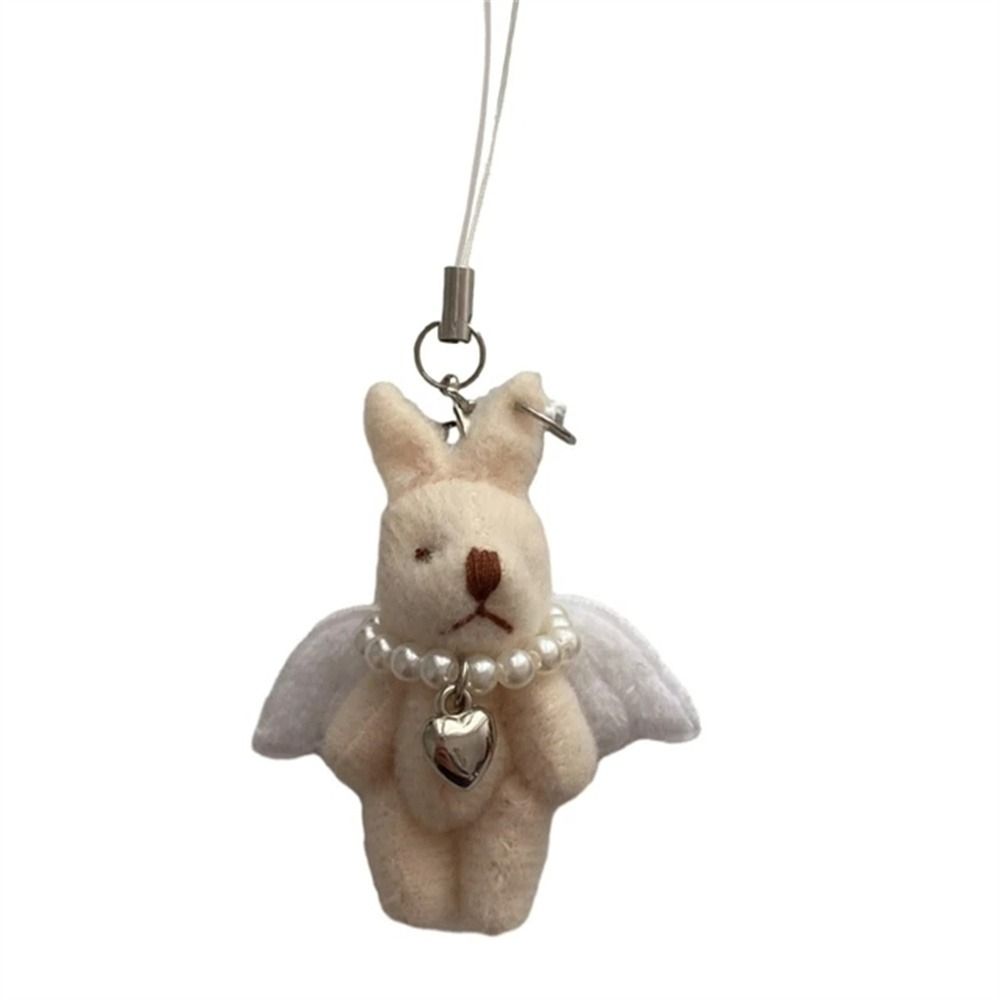 Крылья Звезда Кролик Брелок для Телефона Готика Панк Y2k Шнурок Плюшевый Кролик Брелоки Подвеска для Телефона Корея Ins Цепочка для Мобильного Телефона