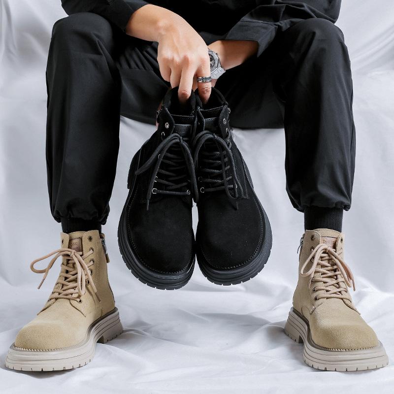 Ботинки Martin мужские 2024 новые ботинки из ревеня ретро-ботинки на толстой подошве универсальные ботинки с высоким берцем 81589-R