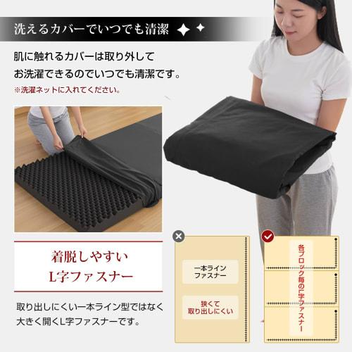 fuwawa Single Tri-Fold Mattress [190N Firm, 10cm Thick] High-Density, High-Resilience Mattress, Foldable Futon Mattress, Textured Surface, Deodorizing