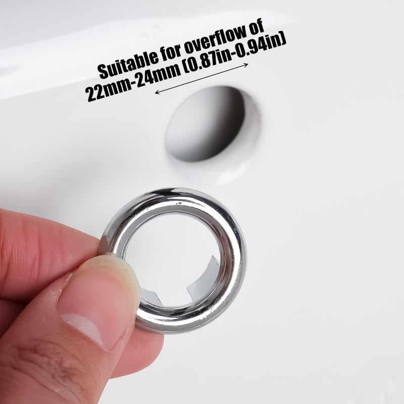 2/4 шт., круглая крышка для раковины, кран для раковины, отделка отверстий, полое кольцо для раковины, украшение для кухни, ванной комнаты, принадлежности