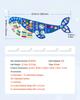 VEVOR Felt Wall Busy Board 12-in-1 Whale Foldable Montessori Activity Toys, Travel Daycare, Classroom, Playroom, Home, Educational Sensory Panel