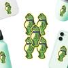 1/5/10/20/50/100Pcs Resist Frog Sticker Waterproof PVC Frog Meme Sticker Cell Phone Laptop Computer Helmet