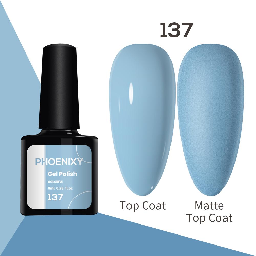 Лак для ногтей PHOENIXY, 8 мл, УФ-светодиодный гибридный лак для дизайна ногтей, гель-лайнер для маникюра, полупостоянная основа, верхнее покрытие, гель с блестками, блестящие цвета, гель