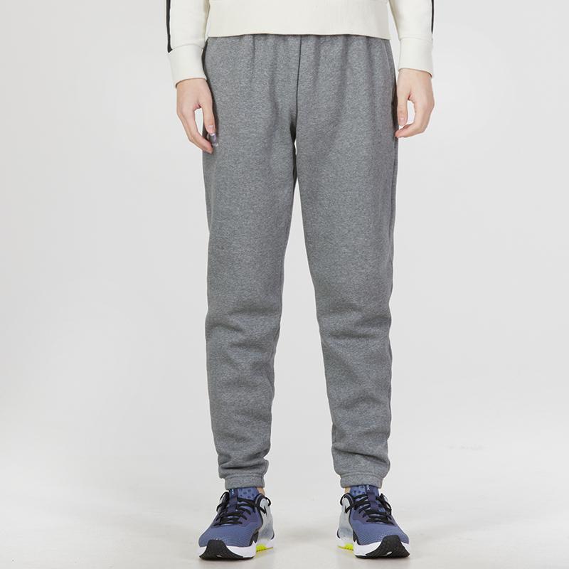 Under Armour Флисовые джоггеры Essential с кулиской и логотипом, мужские брюки, серые 1373882-012