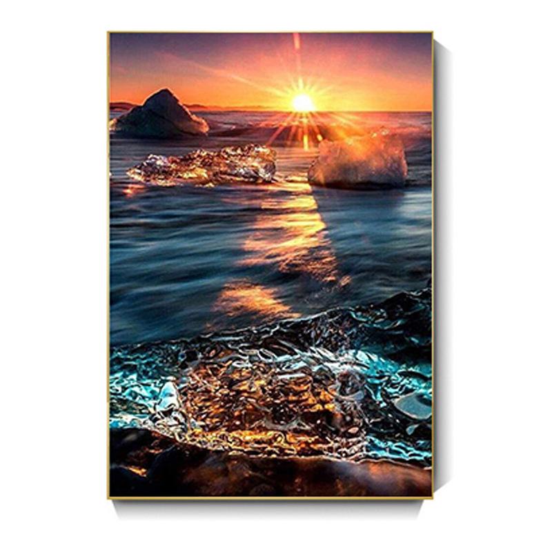 5D Diamond Painting Handmade Full Diamond Diy Landscape Sea View Diamond Embroidery Mosaic Home Decoration Christmas Gift