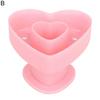 Удобная многоразовая DIY долговечная форма для десертных пончиков в форме сердца для кухонной формы для пончиков