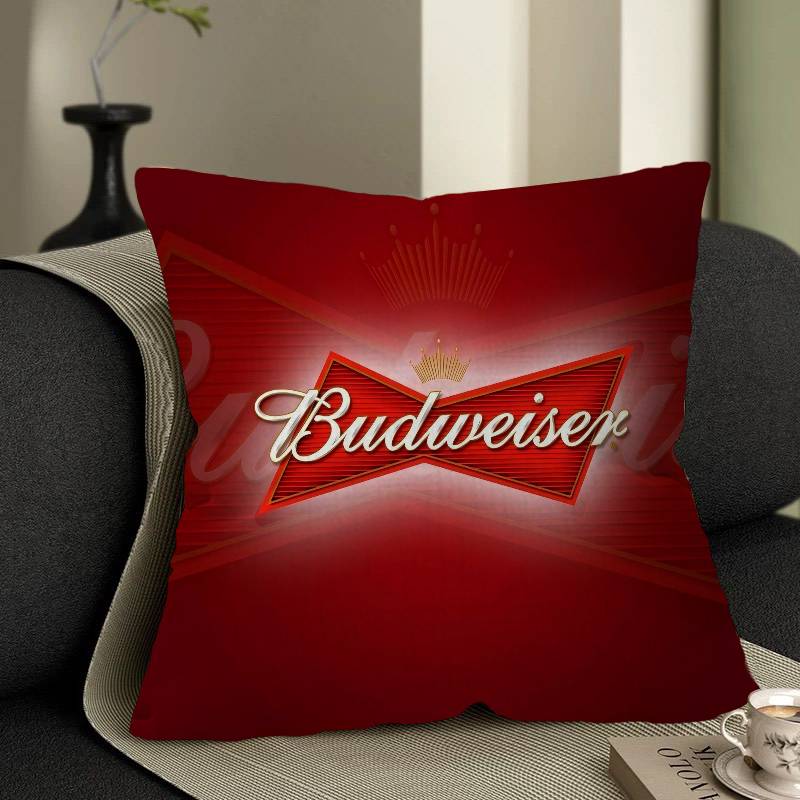 Classic Beer Brand BBudreiser Personalized Pillow Dust Cover Bedroom Kids Party Decoration Pillowcase Birthday Children Gift