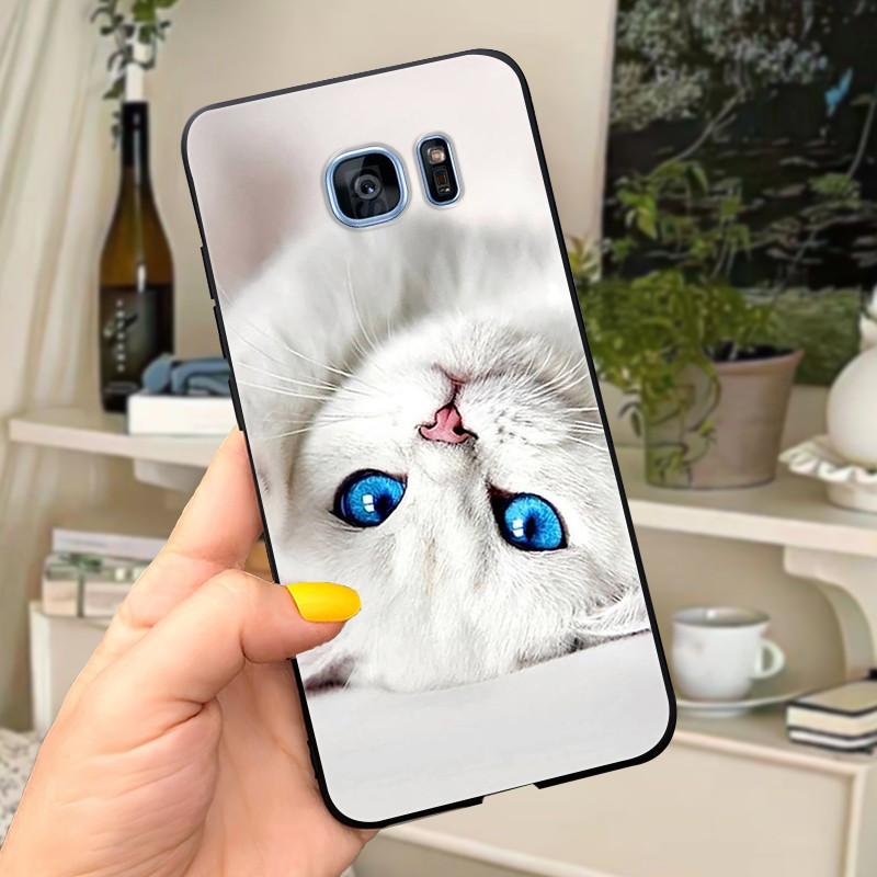 Чехол для Samsung Galaxy S7 edge Чехол-обложка Милые буквы Мягкий силикон Чехол для телефона Для Samsung s 7 S7 edge S7edge G930 G935 чехлы
