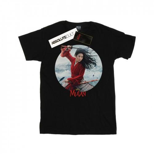 Disney Womens/Ladies Mulan Movie Sword Poster Cotton Boyfriend T-Shirt