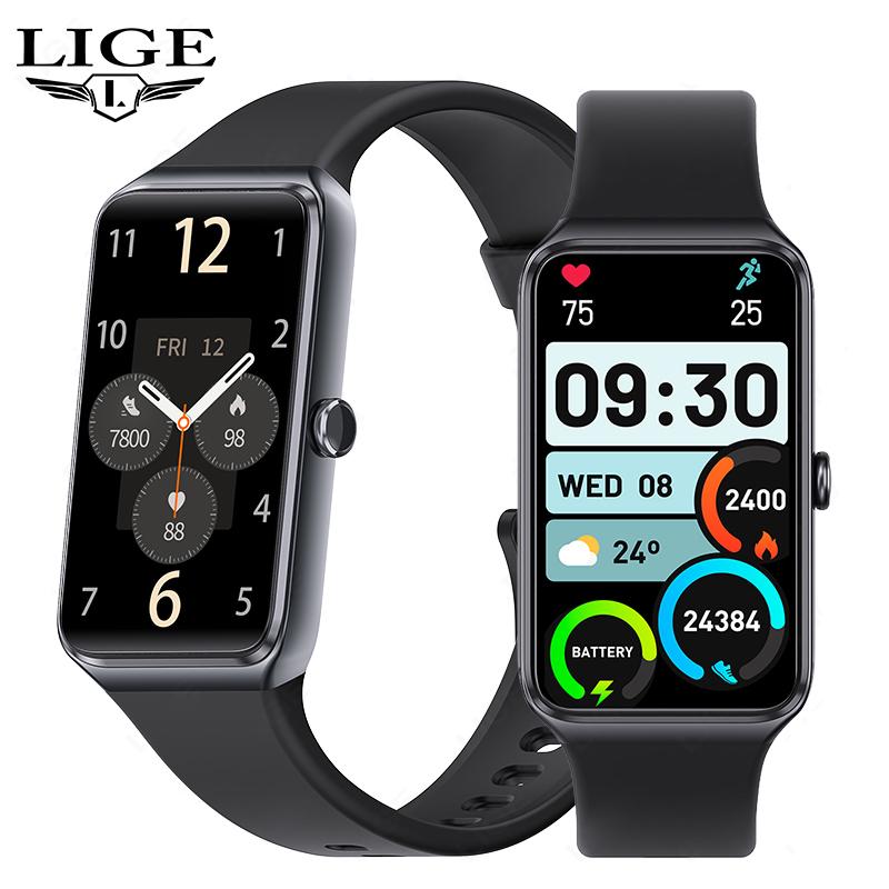 LIGE Новые умные часы C82 Bluetooth Call 1.47" HD экран водонепроницаемые умные часы монитор здоровья спортивный фитнес браслет