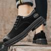 Высококачественные ДИЗАЙНЕРЫ, мужские туфли на шнуровке, для отдыха на открытом воздухе, из натуральной кожи, черные, с навершием, деловые, рабочие, мужские, повседневные, размер 39-45