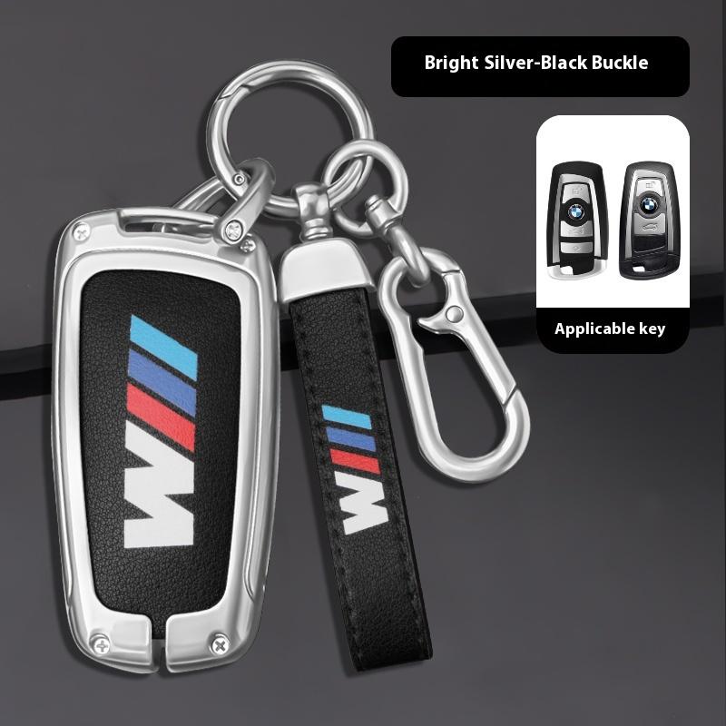 AAAQU1 Car Zinc Alloy Key Case Key Chain For BMW E60 E61 E70 E81 E87 E90 E91 E92 G30 F10 F20 F30 X1 X5 X3 1 3 5 6 Series Z4 Key Shell