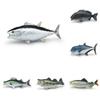 Animal Marine Tuna Salmon Resin Model Toy For Kids Display Gifts Decoration