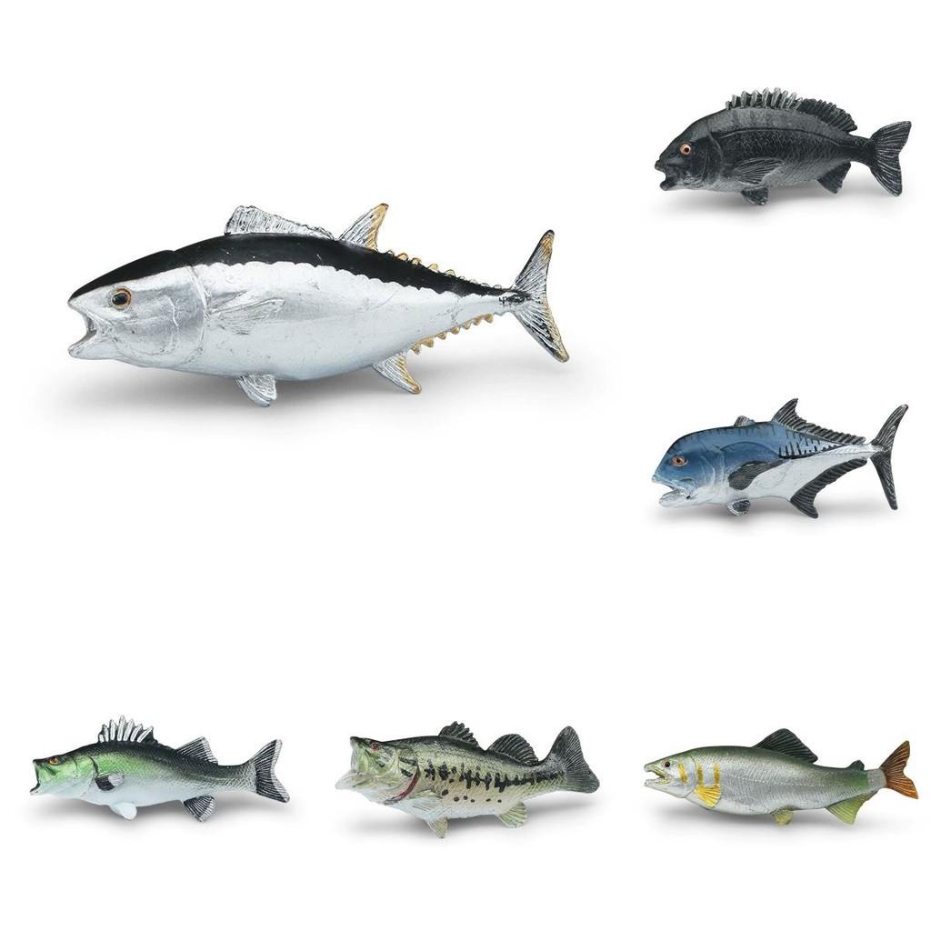 Animal Marine Tuna Salmon Resin Model Toy For Kids Display Gifts Decoration