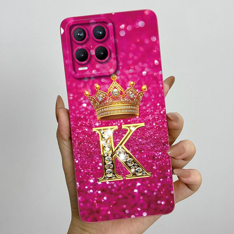 Для Realme 8 Pro RMX3085 RMX3081 Модный чехол для пары с инициалами для Realme8 8Pro 4G Мягкий силиконовый защитный чехол