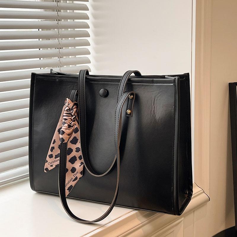 Вместительная ретро-сумка-тоут для поездок на работу в стиле хай-энд, элегантная и модная, на одно плечо