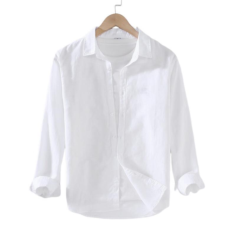 TUCANO Men's Cotton-Linen Long Sleeve Casual Shirt