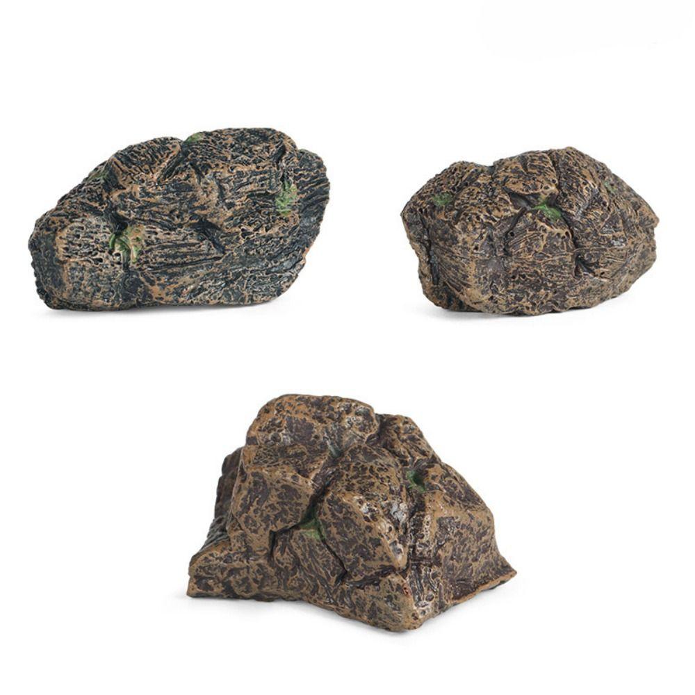 Сделай сам Миниатюрный Камень Пластик Камень Дерево Коряга Фигурка Игрушка Искусственная Коряга Универсальный