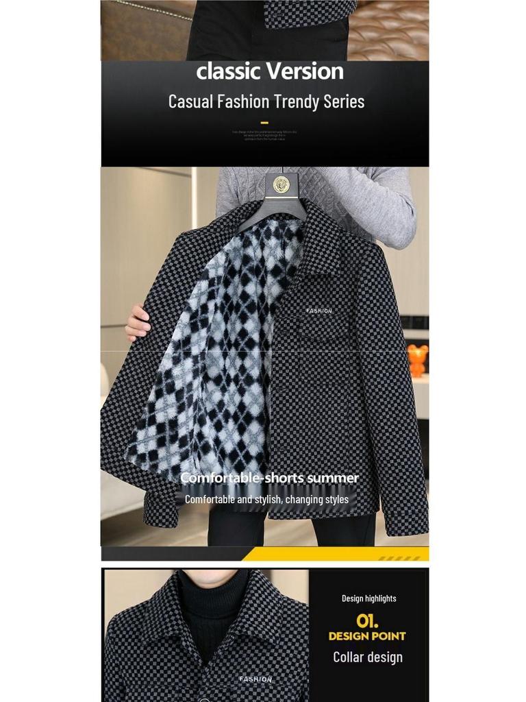 Мужская клетчатая флисовая куртка: Теплая, стильная одежда для зимы и осени