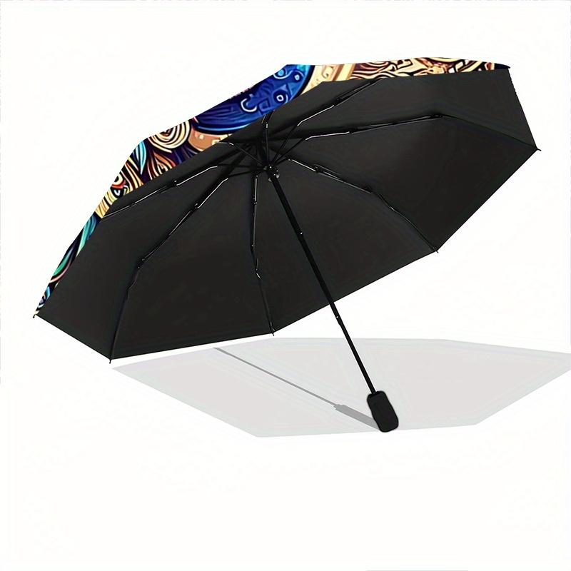 1pc Beautiful Peacock Durable Cartoon Folding Umbrella,Compact Umbrella for Men and Women, Suitable for Travel or Daily Use.N003