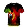 Newest Fashion Portugal Flag 3d T Shirt Men/Women Casual Round Neck Short Sleeve Sports T-shirt
