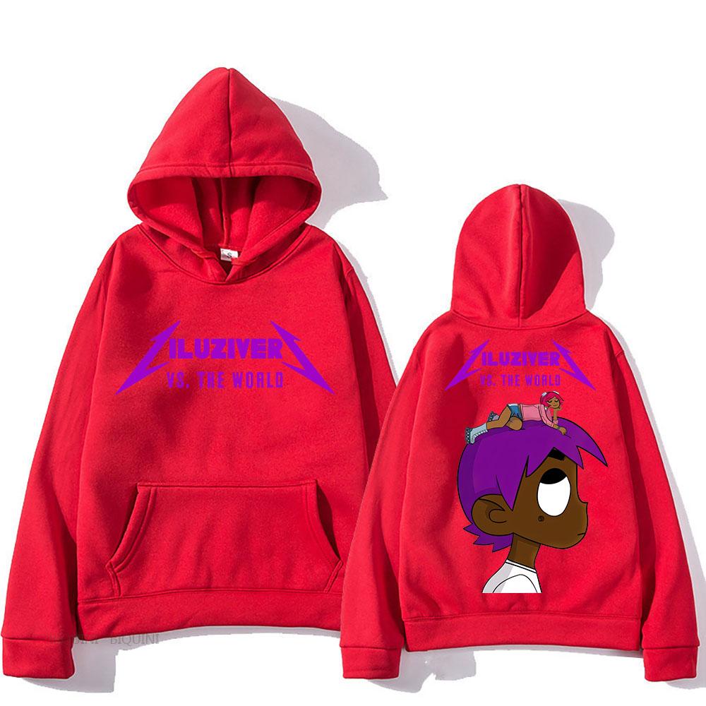 Lil Uzi Vert Толстовка с капюшоном Harajuku Повседневная Толстовка с длинным рукавом Флисовая одежда Винтажные Панк Пуловеры