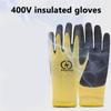 400v Electrician Working Gloves Wear-resistant Safety Protective Gloves Rubber Insulating Gloves