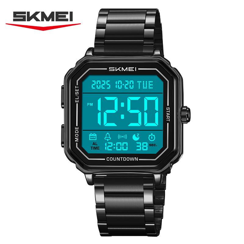 SKMEI 2559 Спортивные Часы с Подсветкой Повседневные Бизнес Часы для Мужчин Хронограф Цифровые Наручные Часы 2 Времени Мужские Часы Reloj Hom