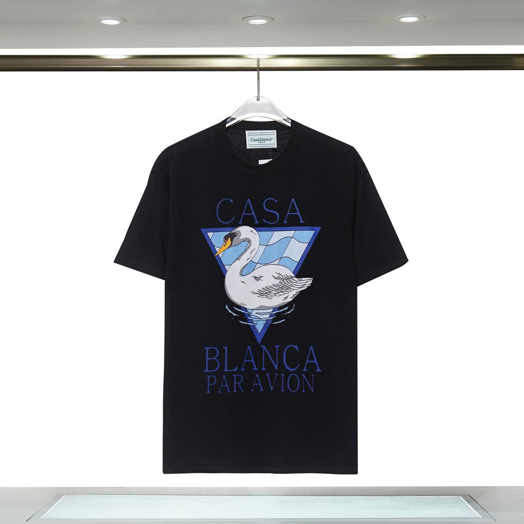 Casablanca 23 spring and summer new fantasy gate starry sky castle casa letter logo short-sleeved couple T-shirt